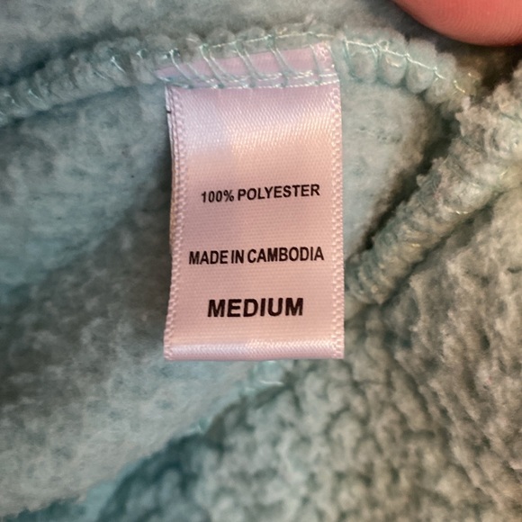 Muk Lunks-Teal fleece pullover crewneck. So soft and comfortable size M - Picture 4 of 5